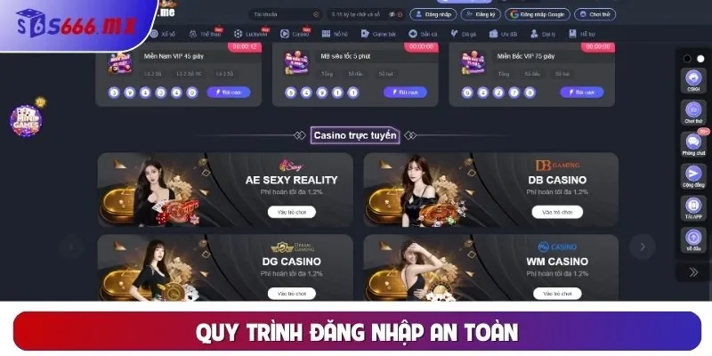 Quy trình đăng nhập an toàn Quy trình đăng nhập an toàn